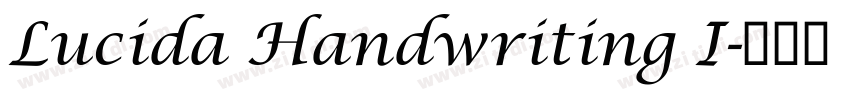 Lucida Handwriting I字体转换 Lucida Handwriting I字体转换